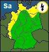Aktuelle Unwetter-Warnlage Deutschland