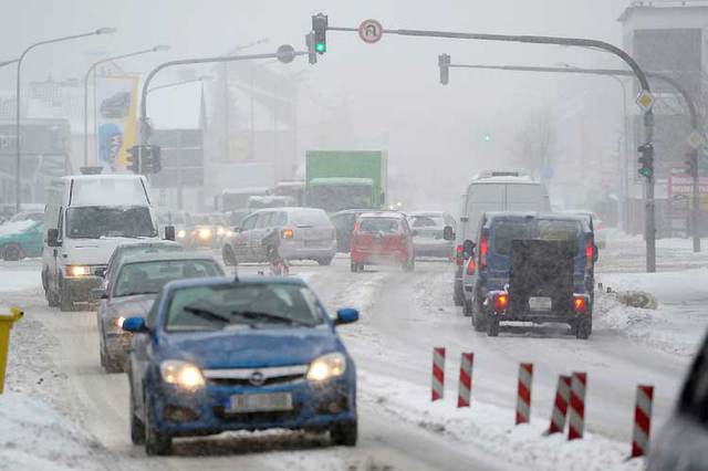 Glätte durch Märzschnee