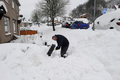 Schneemassen in England