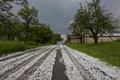 Unwetter mit großem Hagel