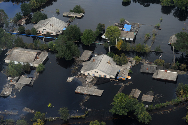 Rekordhochwasser in Russland