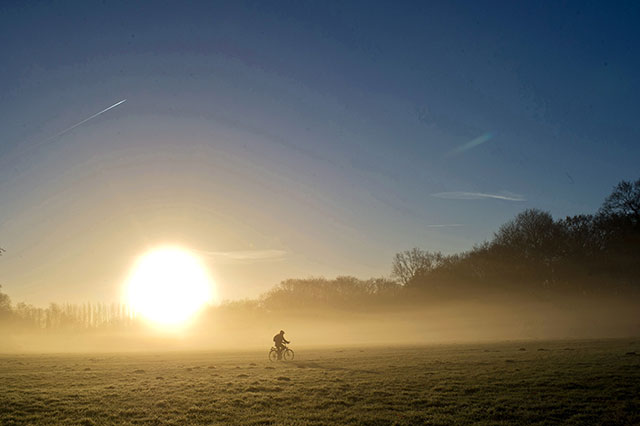 Winterliche Sonnenaufgänge